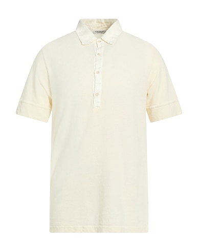 CROSSLEY Polo shirt Cream 70% Cotton, 30% Linen