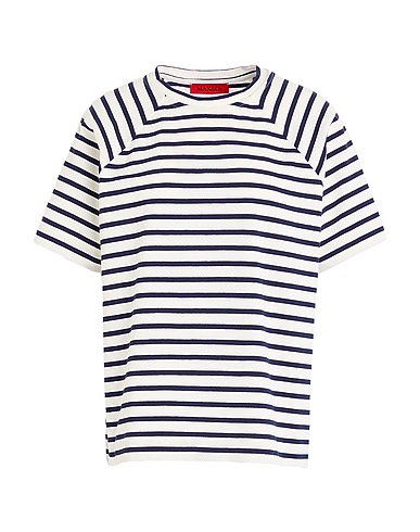 MAX&Co. T-shirt ALIDA White 89% Cotton, 11% Linen