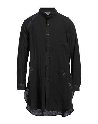 YOHJI YAMAMOTO POUR HOMME Linen shirt Black 100% Linen