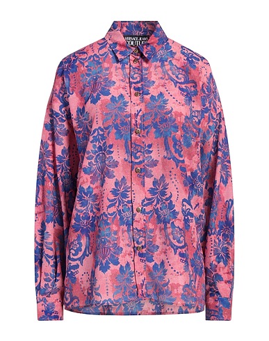 VERSACE JEANS COUTURE Camicie e bluse a fiori Fucsia 100% Poliestere