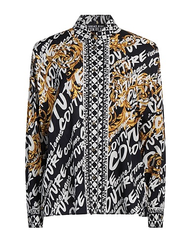 VERSACE JEANS COUTURE Camicie  e bluse fantasia Nero 100% Viscosa