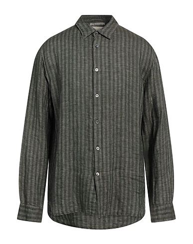 CROSSLEY Linen shirt Military green 100% Linen