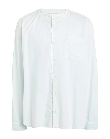 CROSSLEY Solid colour shirt Light green 98% Cotton, 2% Elastane