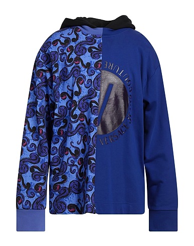 VERSACE JEANS COUTURE 트레이닝 상의 블루 100% 코튼