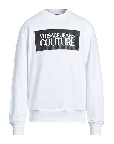 VERSACE JEANS COUTURE Sweatshirt White 100% Cotton, Elastane