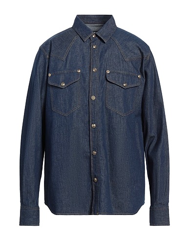 VERSACE JEANS COUTURE Denim shirt Blue 100% Cotton