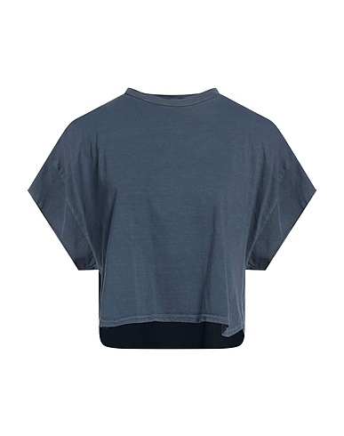 CROSSLEY Crop top Slate blue 100% Cotton