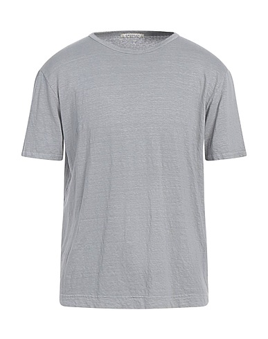 CROSSLEY Basic T-Shirt Grey 96% Linen, 4% Elastane