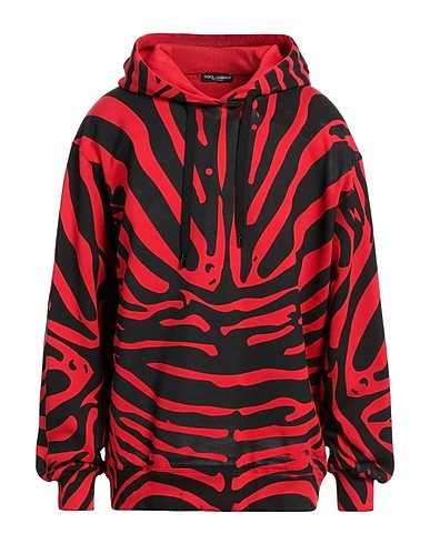 DOLCE&GABBANA Hooded sweatshirt Red 80% Cotton, 20% Polyester
