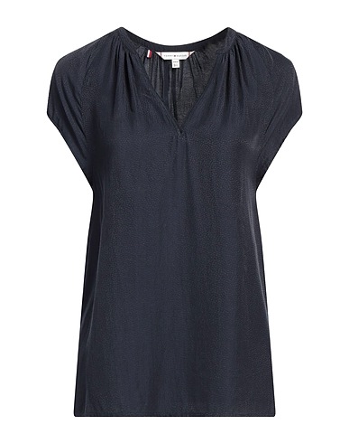 TOMMY HILFIGER トップス ネイビー レーヨン 100%