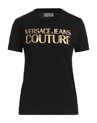 VERSACE JEANS COUTURE T-shirt Black 100% Cotton