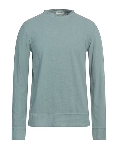 CROSSLEY Basic T-shirt Slate blue 70% Cotton, 30% Linen