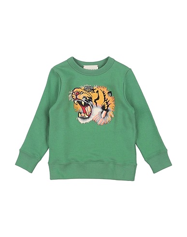 GUCCI Sweatshirt Green 100% Cotton, Polyester