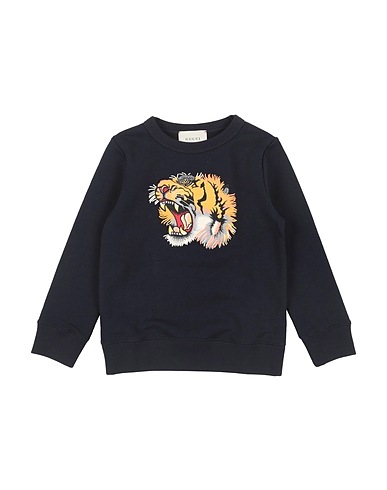 GUCCI Felpa Blu notte 100% Cotone, Poliestere