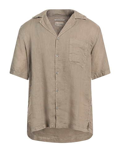 CROSSLEY Linen shirt Khaki 100% Linen