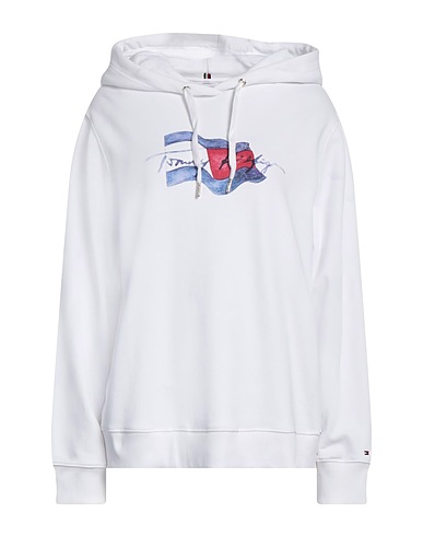 TOMMY HILFIGER Felpa Bianco 100% Cotone