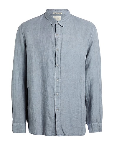 CROSSLEY Linen shirt Grey 100% Linen