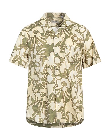 TINTORIA MATTEI 954 Patterned shirt Beige 100% Cotton