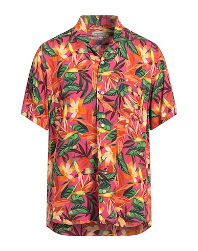 TINTORIA MATTEI 954 Camicia fantasia Fucsia 100% Viscosa