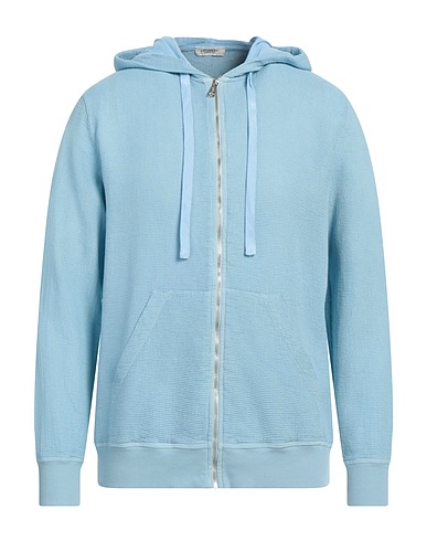 CROSSLEY Hooded track jacket  Sky blue 100% Cotton