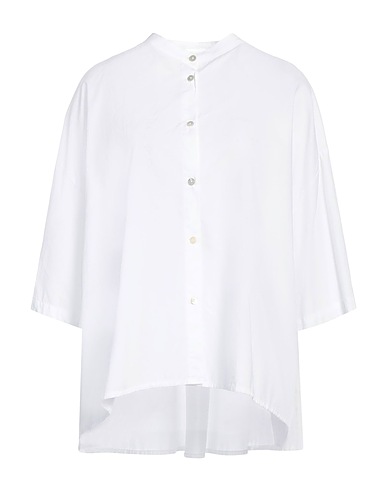 CROSSLEY Solid color shirts & blouses White 100% Cotton