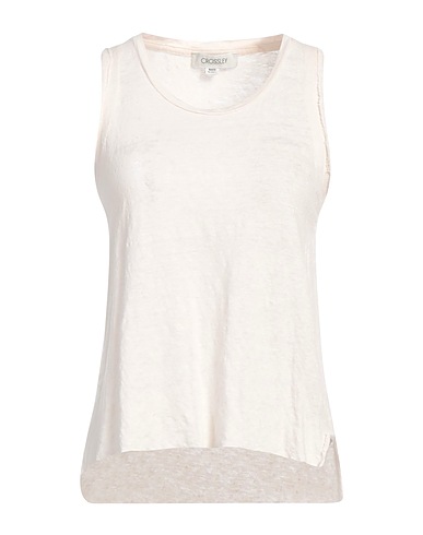 CROSSLEY Camiseta de tirantes Marfil 100% Lino