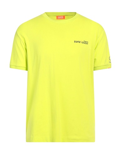 SUNS BOARDS T-shirt Lime green 96% Cotton, 4% Elastane