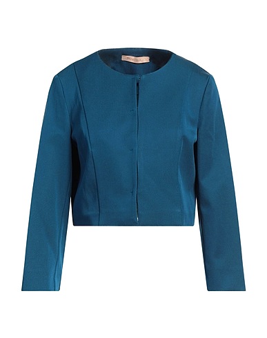 PENNYBLACK Jacket Deep teal 49% Acetate, 46% Cotton, 3% Polyamide, 2% Elastane