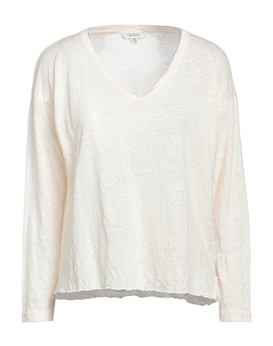CROSSLEY T-shirt Ivory 100% Linen