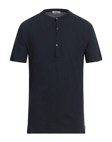 CROSSLEY T-shirt Midnight blue 75% Cotton, 25% Linen