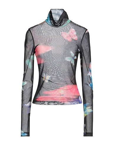 MOSCHINO JEANS Top Black 95% Polyester, 5% Elastane