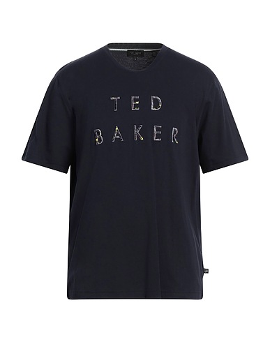 TED BAKER T-shirt Blu notte 100% Cotone