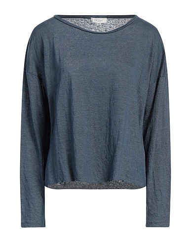 CROSSLEY T-shirt Slate blue 100% Linen