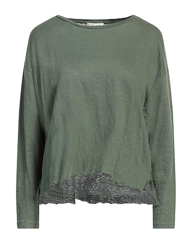 CROSSLEY T-shirt Military green 100% Linen