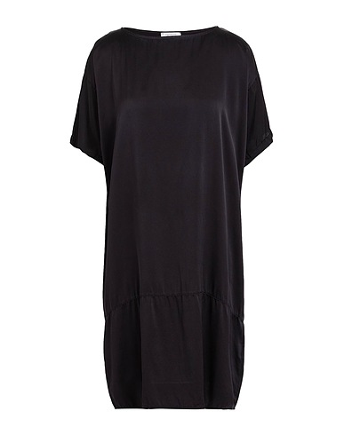 CROSSLEY Midi dress Black 91% Silk, 9% Elastane