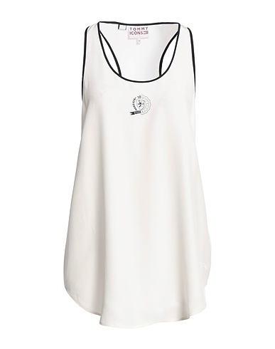 TOMMY HILFIGER Silk top TOMMY ICONS White 100% Silk