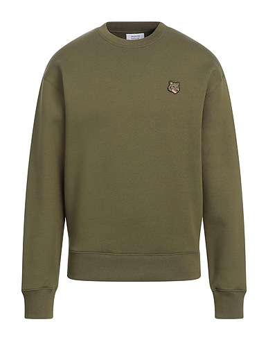 MAISON KITSUNÉ Sweatshirt Military green 100% Cotton