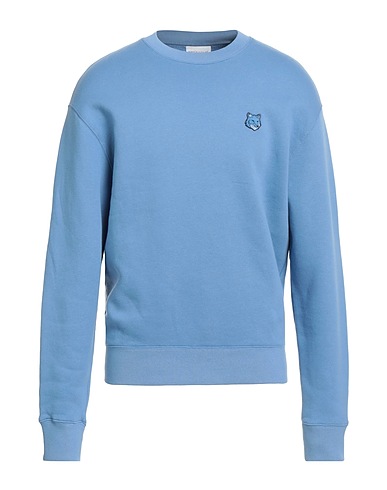 MAISON KITSUNÉ Felpa Blu chiaro 100% Cotone