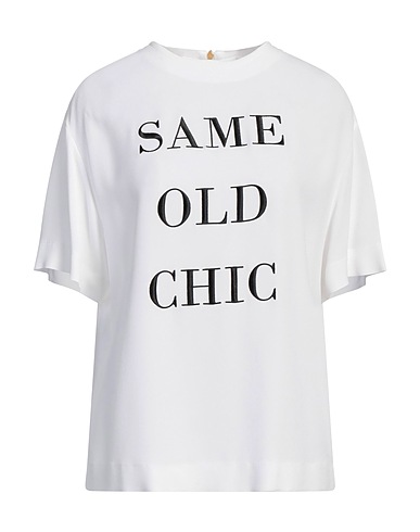 MOSCHINO Top COUTURE White 70% Acetate, 30% Viscose