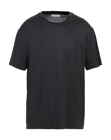 LEMAIRE Basic T-shirt Charcoal 100% Silk