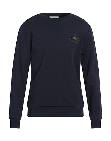 ICEBERG Sweatshirt Midnight blue 100% Cotton, Polyester