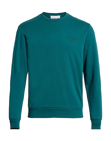 ICEBERG Sweatshirt Deep teal 100% Cotton, Polyester
