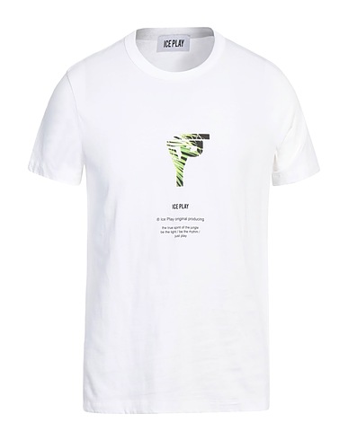 ICE PLAY T-shirt Bianco 100% Cotone