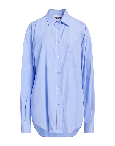 MOSCHINO Camicie e bluse tinta unita COUTURE Azzurro 100% Cotone