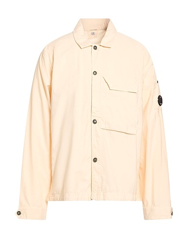 C.P. COMPANY Chemise de couleur unie BEIGE 100% Coton