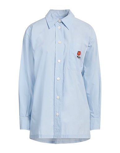 KENZO Solid colour shirts & blouses Sky blue 100% Cotton