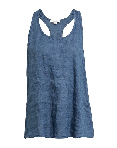 CROSSLEY Top Slate blue 100% Linen