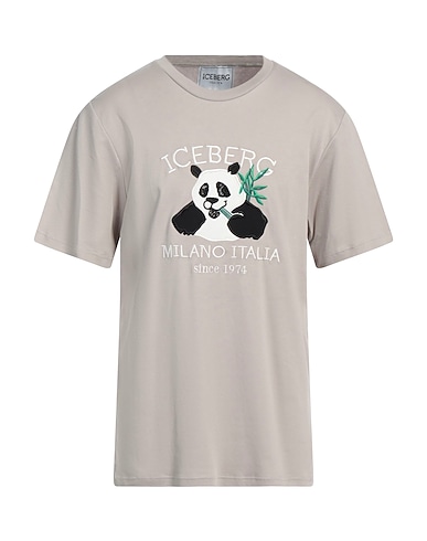 ICEBERG T-shirt Tortora 100% Cotone, Poliestere
