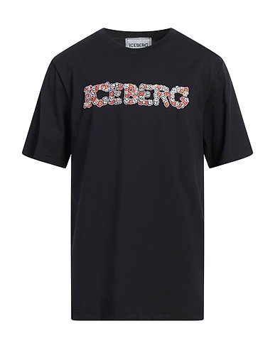 ICEBERG T-shirt Nero 100% Cotone