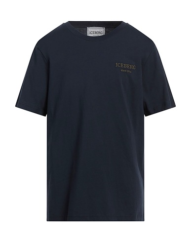 ICEBERG T-shirt Blu notte 100% Cotone, Poliestere